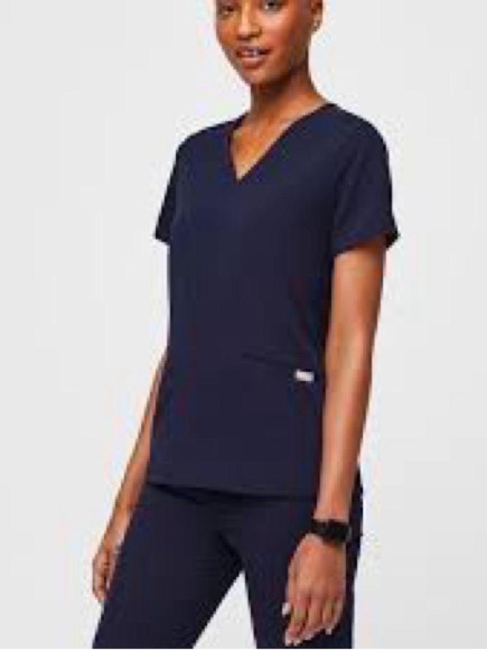 FIGS SET Technical Top XXS and Kade™ Straight-Leg Scrub Pant TALL XXS navy